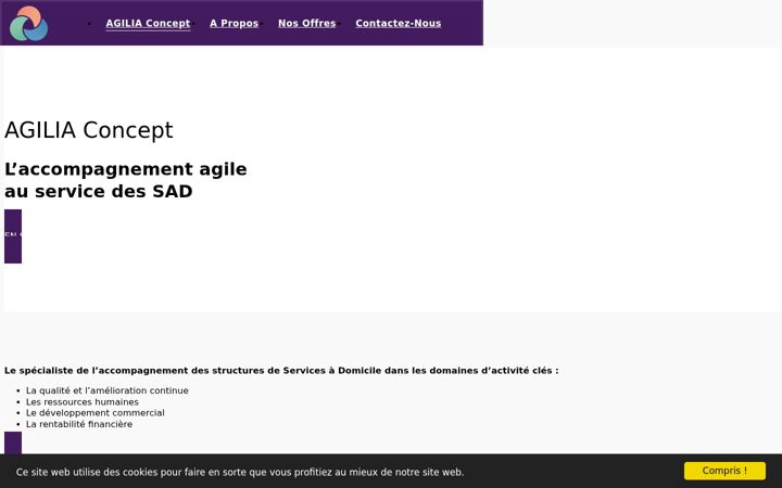 Screenshot of agilia-concept.fr