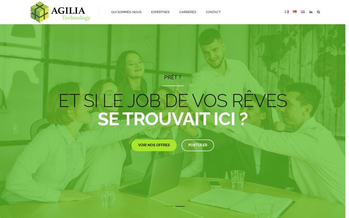 Captura de ecrã de agilia-technology.com