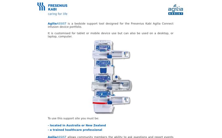 Captura de ecrã de agiliaassist.com.au