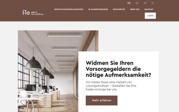Screenshot of agilis1e.ch