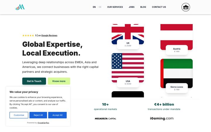 Screenshot of agilisadvisors.com