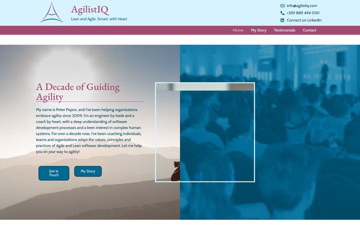 Screenshot of agilistiq.com