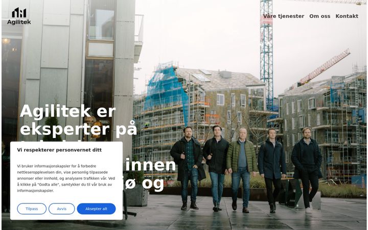 Screenshot of agilitek.no