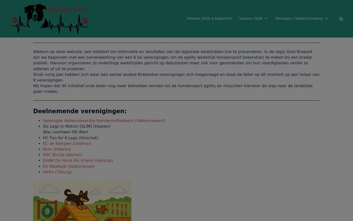 Screenshot stránky agility-040.nl
