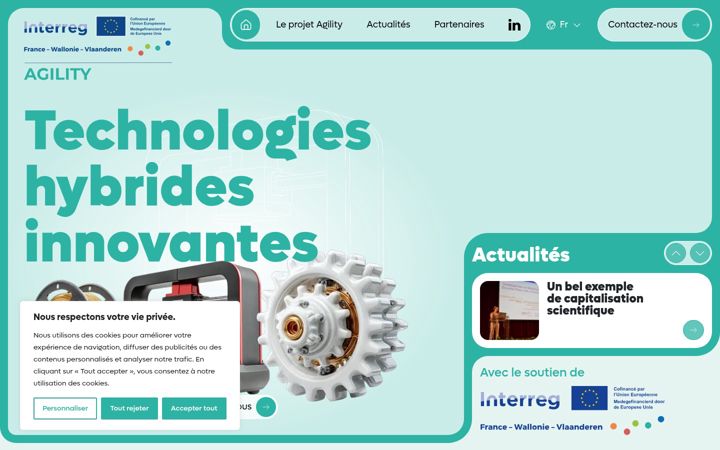 Screenshot of agility-interreg.eu