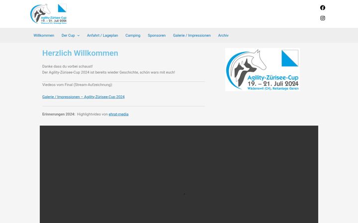 Screenshot of agility-zuerisee-cup.ch