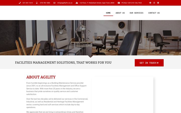 Screenshot of agilityfm.co.za