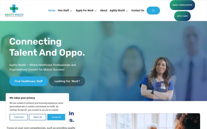 Екранна снимка на agilityplus.com.au