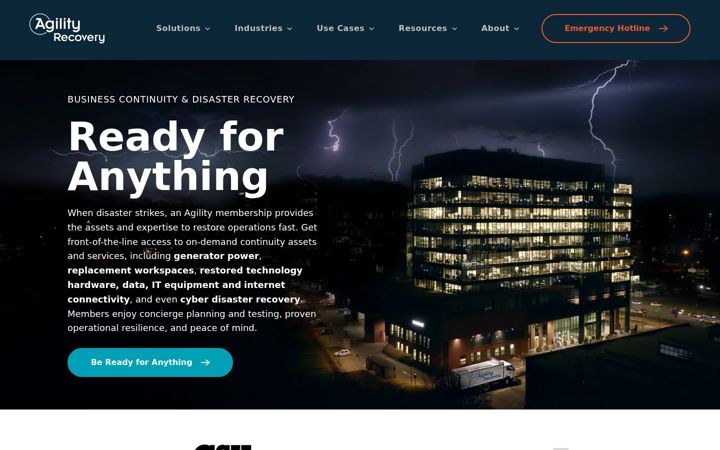 Screenshot of agilityrecovery.com