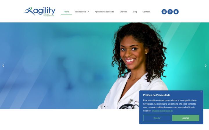Screenshot of agilitysaude.com.br