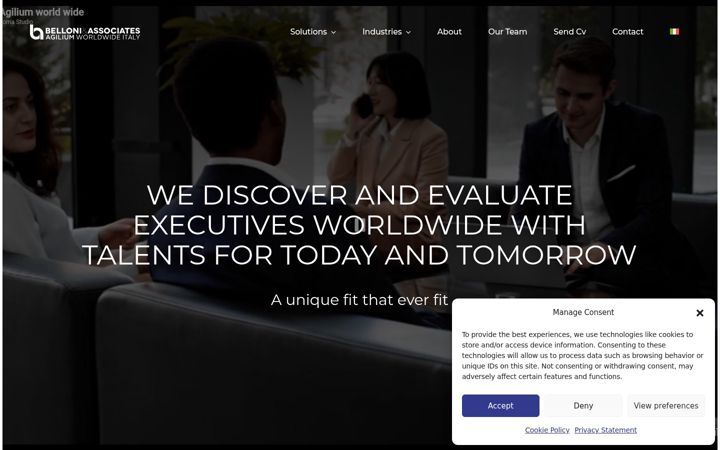 Екранна снимка на agiliumworldwide.it