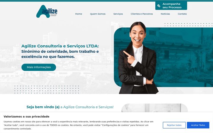 Skärmbild av agilizereurb.com.br