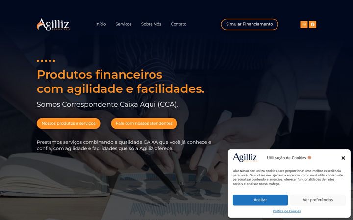 Screenshot of agillizconsultoria.com.br