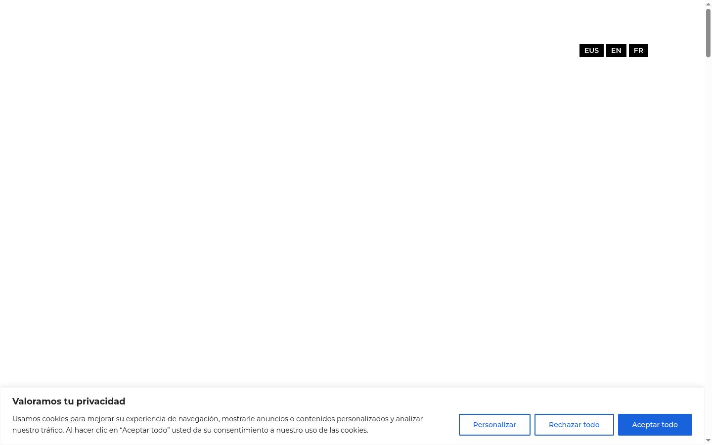Screenshot des Einwilligungsbanners vor jeglicher Interaktion