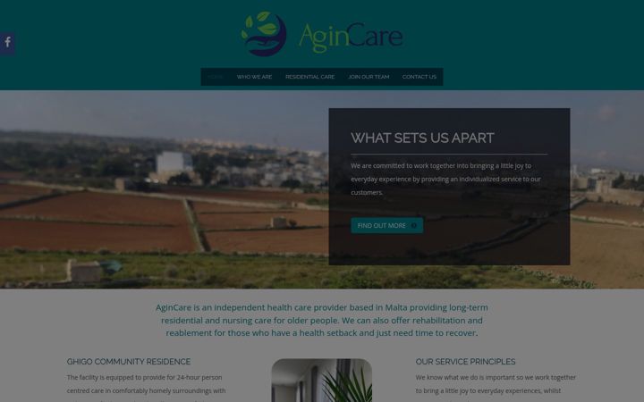 Ekrānuzņēmums no agincaremalta.com