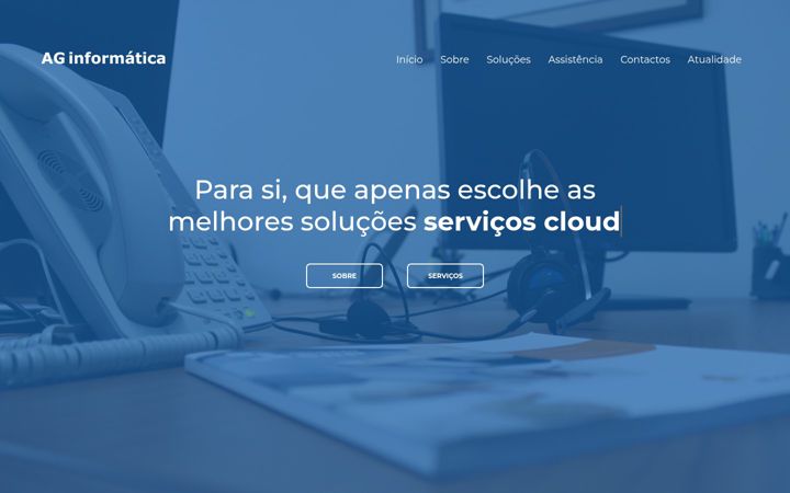 Screenshot of aginformatica.pt