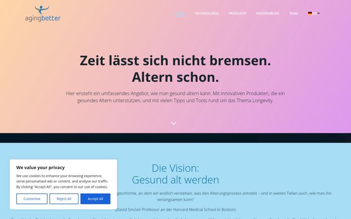 Screenshot of agingbetter.eu