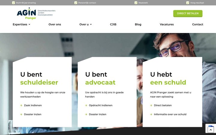 Screenshot of aginpranger.nl