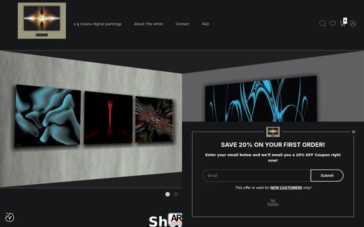 Screenshot of aginsana.design