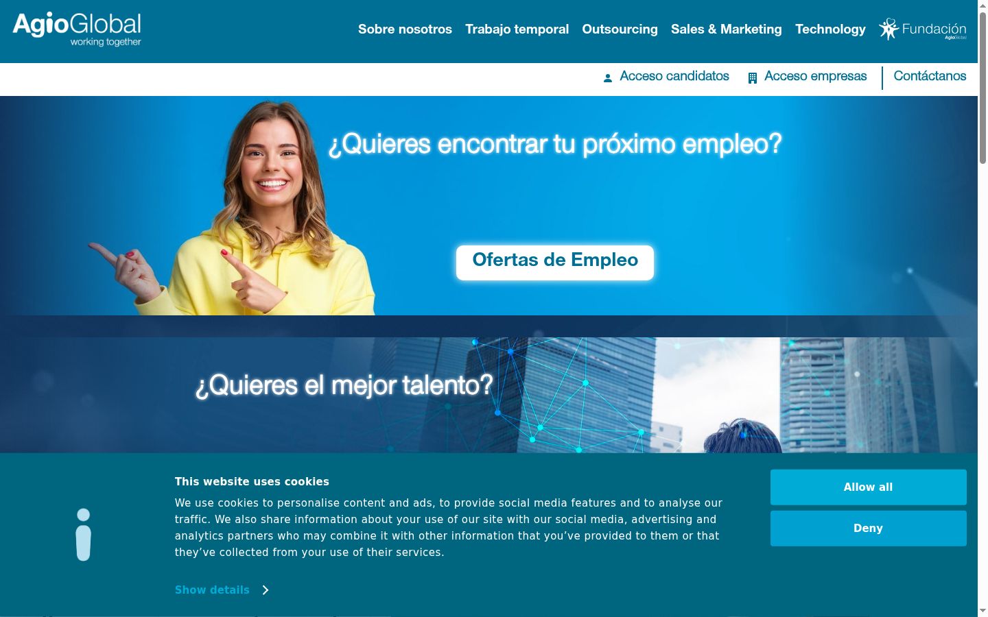 Screenshot tal-banner tal-kunsens muri qabel kwalunkwe interazzjoni
