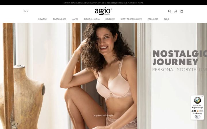 Screenshot of agiomilano.com