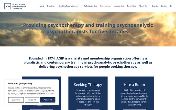 Screenshot of agip.org.uk
