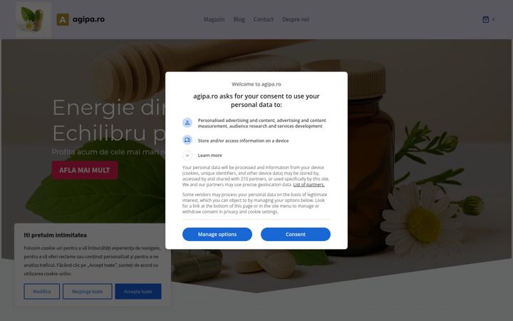 Screenshot of agipa.ro