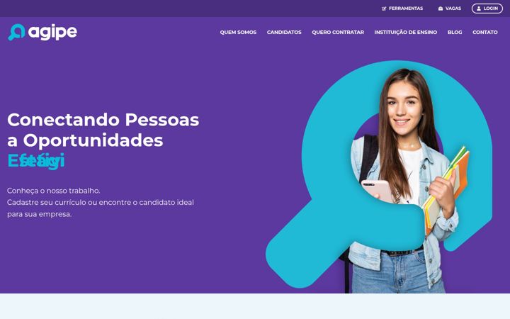 Snímek obrazovky agipe.com.br