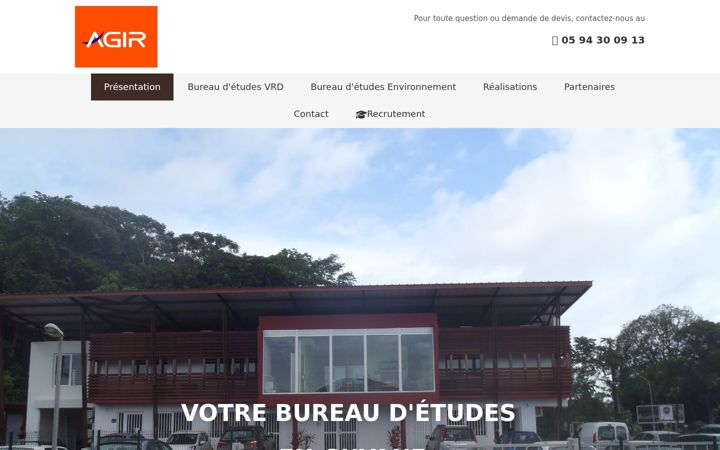 Screenshot of agir-guyanne.fr