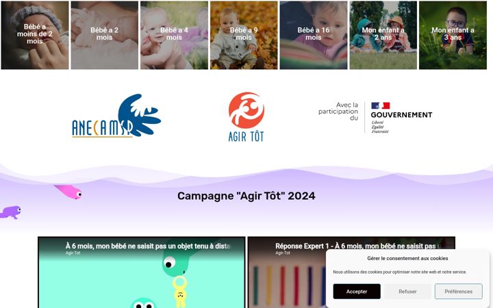 Screenshot of agir-tot.fr
