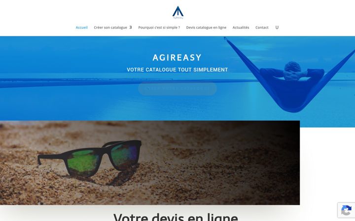 Screenshot of agireasy.fr