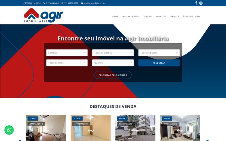 Screenshot of agirimobiliaria.com