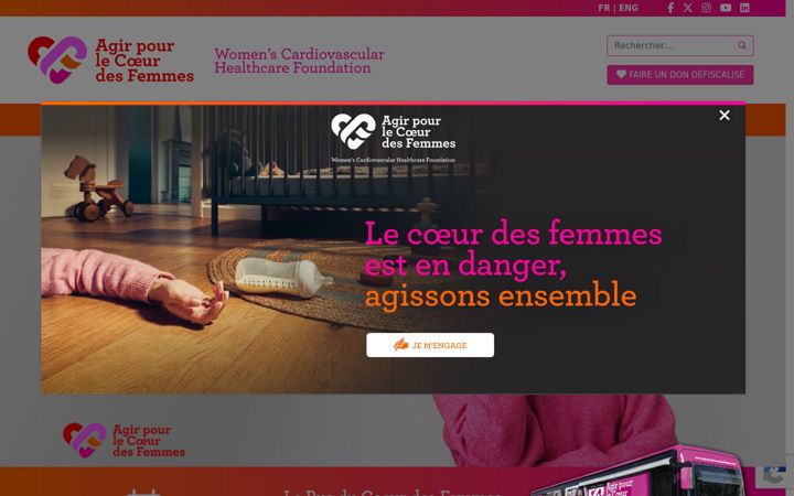 Screenshot di agirpourlecoeurdesfemmes.com