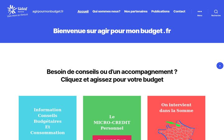 Screenshot di agirpourmonbudget.fr