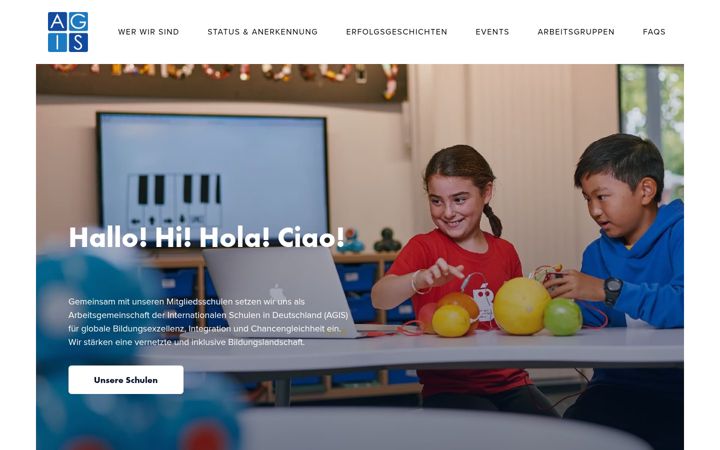 Screenshot of agis-schools.org