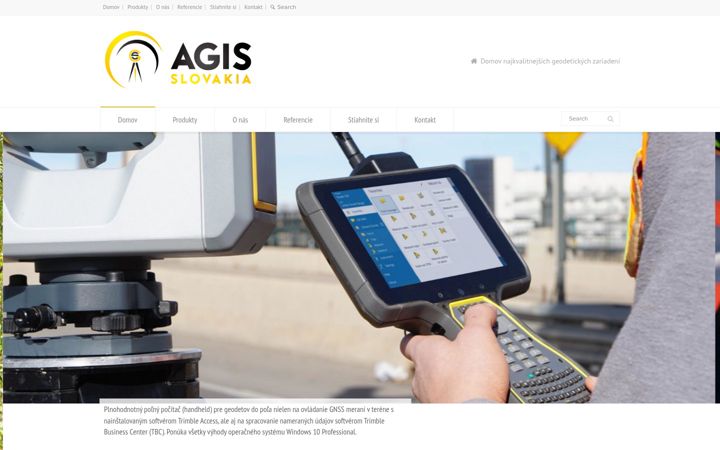 Screenshot of agis.sk
