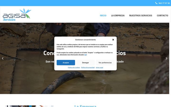 Screenshot of agisalimpiezas.com