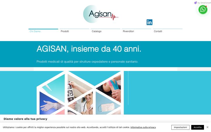 Screenshot of agisan.it