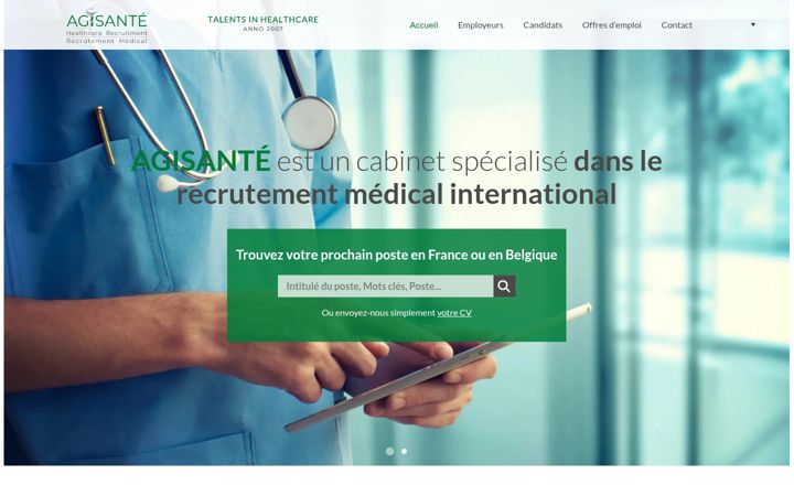 Screenshot of agisante.com