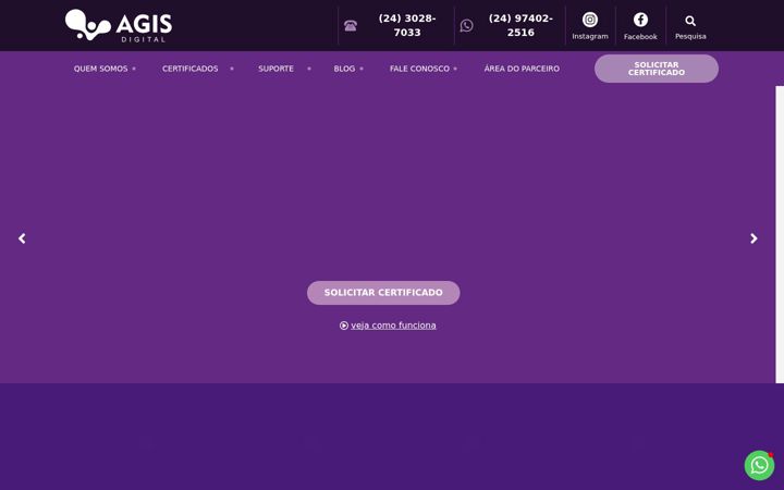 Ekrānuzņēmums no agisdigital.com.br