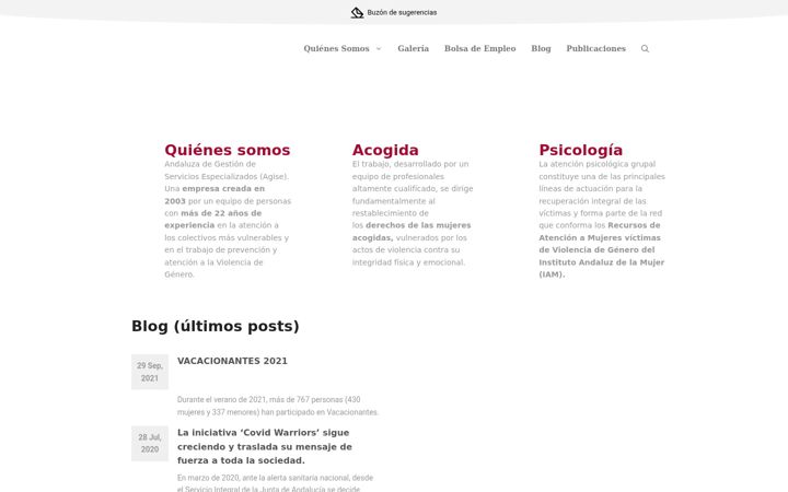 Screenshot of agise.es