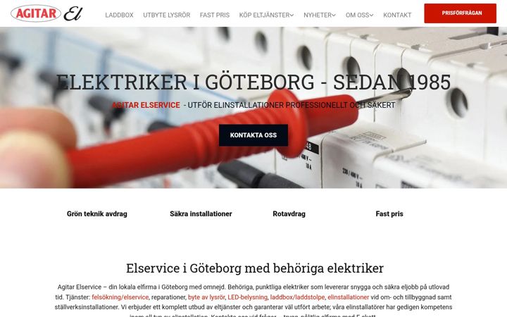 Screenshot of agitar.se