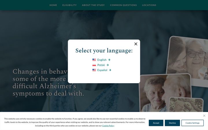 Screenshot of agitation-study.com