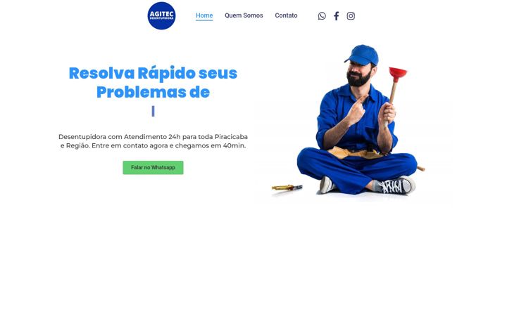 Screenshot of agitec24h.com.br