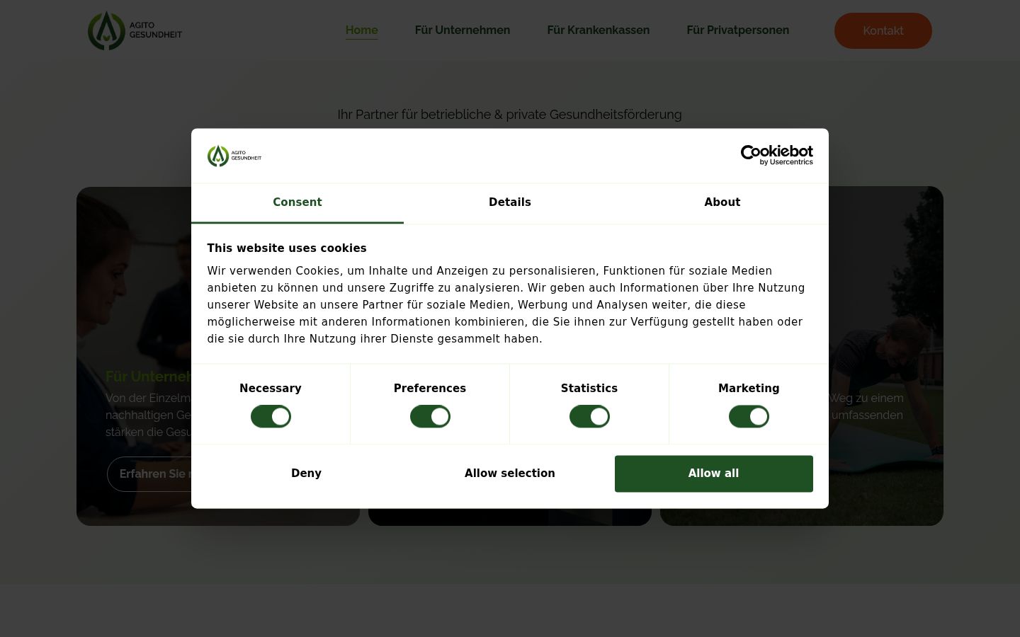 Snímka obrazovky banera súhlasu zobrazeného pred akoukoľvek interakciou