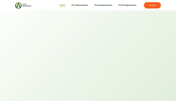 Screenshot of agito-gesundheit.de