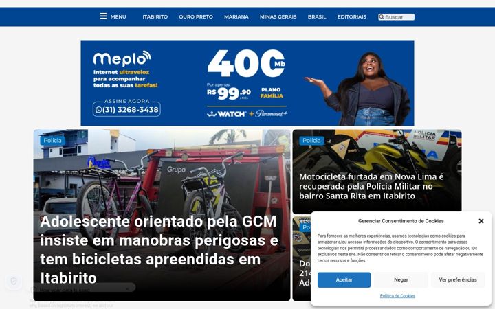 Screenshot of agitomais.com.br