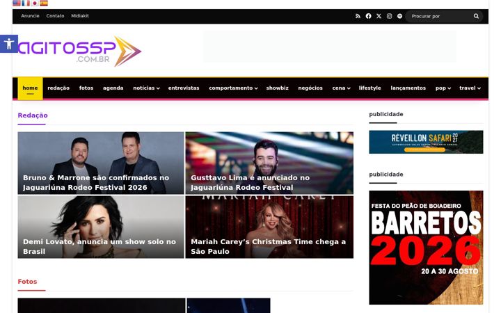 Screenshot of agitossp.com.br