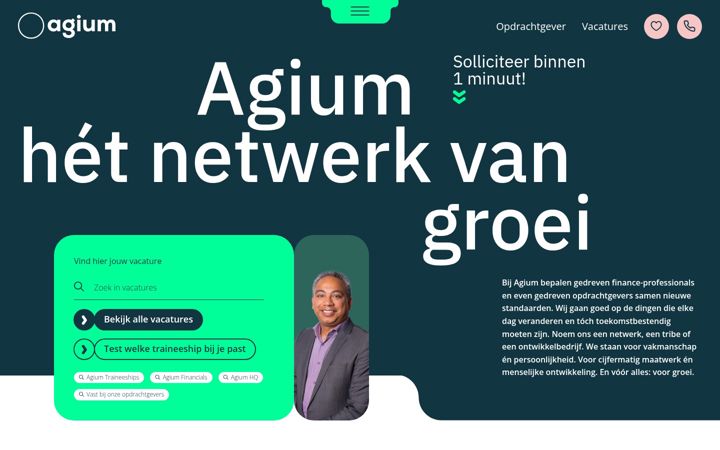 Screenshot of agium.nl