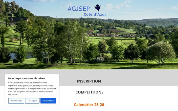 Captură de ecran a agjsepca.fr